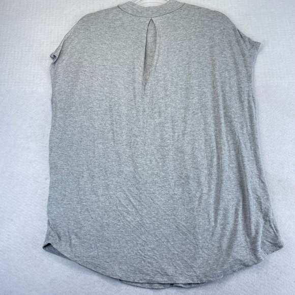ANTHROPOLOGIE SILENCE + NOISE Womens M Gray Mock Neck Sleeveless Blouse - Picture 9 of 9